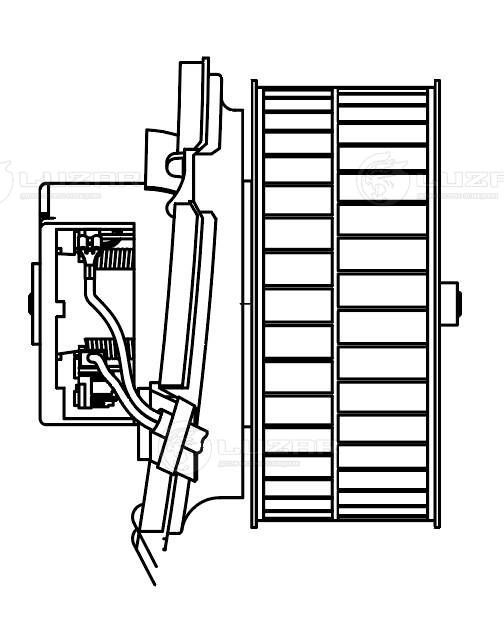 Електродвигун, компресор салону, Mercedes-Benz E (W124) (92-) A/C- (LFh 15124) Luzar, Luzar LFH15124