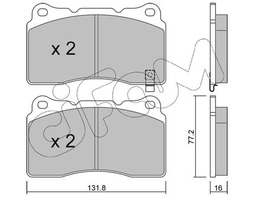 CIFAM MITSUBISHI тормозные колодки передний Lancer V EVO 04-, Subaru Impreza WRX 01-, RENAULT, FORD