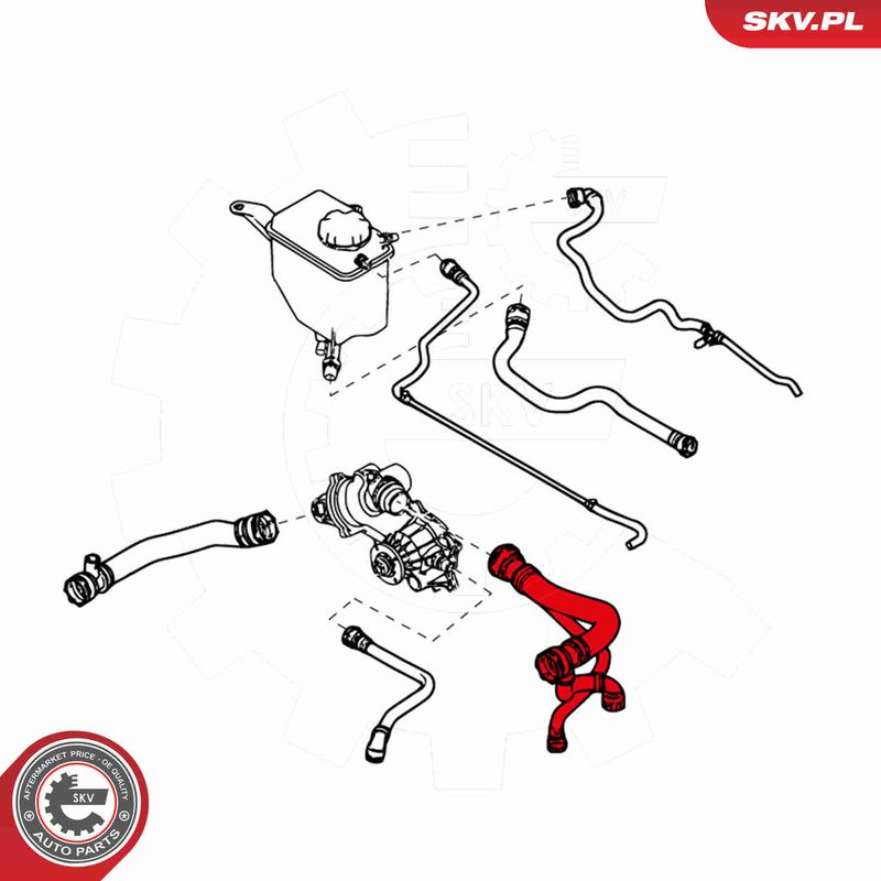 ESEN SKV 43SKV701 Radiator Hose