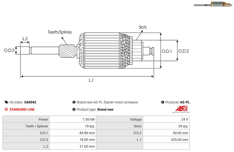 Ankur, starter, AS-PL SA0042
