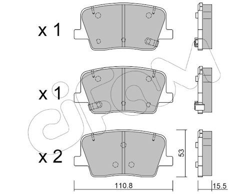 Set placute frana,frana disc 822-1232-0 CIFAM