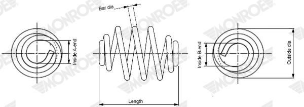 MONROE SN4573 Suspension Spring