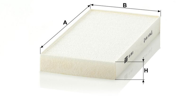 Filter, salongiõhk, MANN-FILTER CU 1811-2