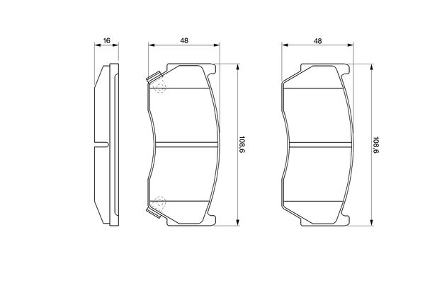 BOSCH 0 986 424 369 Brake Pad Set, disc brake