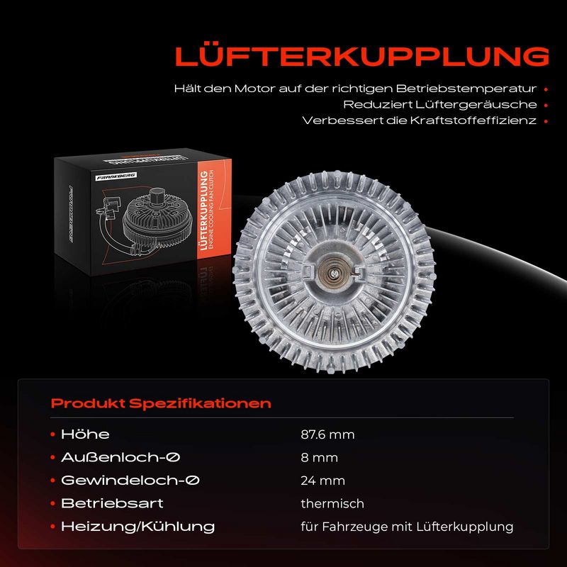 Frankberg 5481FB0025608 Clutch, radiator fan