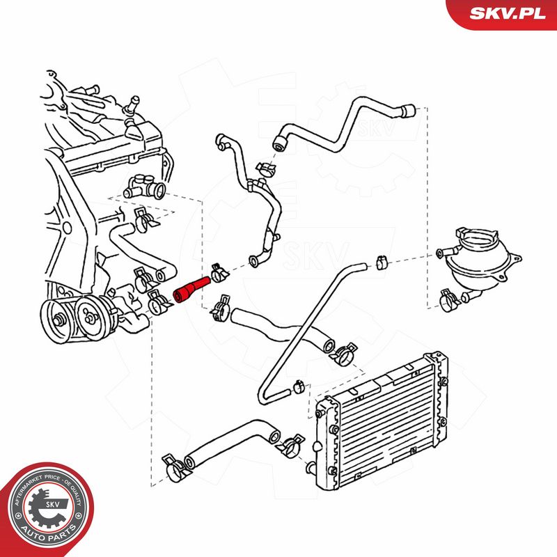 ESEN SKV 24SKV365 Radiator Hose
