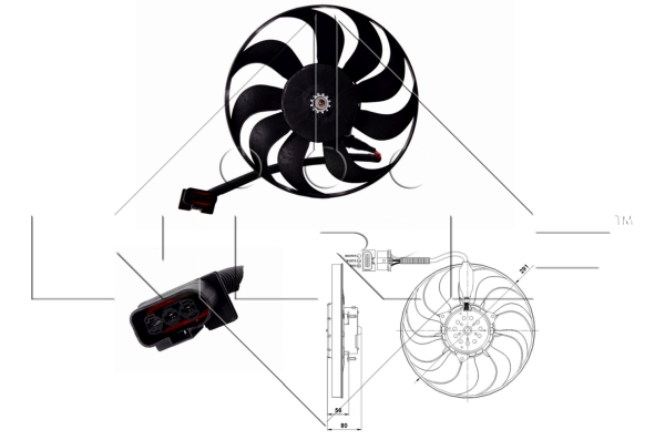 WILMINK GROUP ventilátor, motorhűtés WG1720354