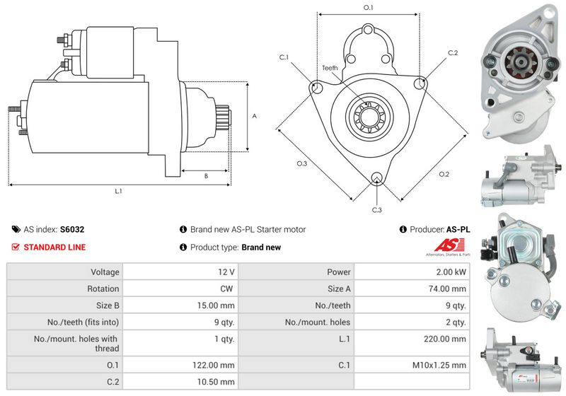 AS-PL S6032 Starter