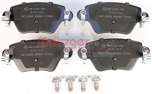 METZGER 1170096 Brake Pad Set, disc brake