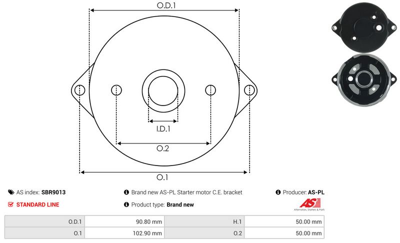 Starterikaas, Karburaator, AS-PL SBR9013