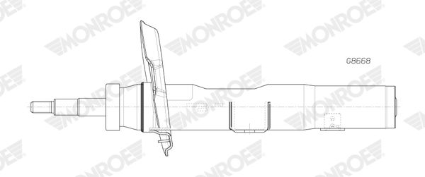 Амортизатор, Monroe G8668