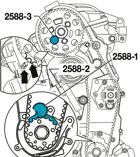 HAZET 2588-1 Retaining Tool, crankshaft