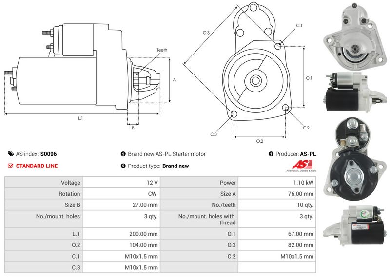 Starter, AS-PL S0096