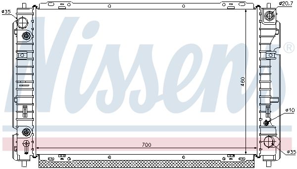 NISSENS 62004 Radiator, engine cooling