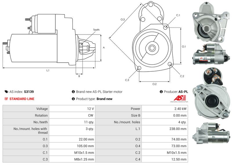 AS-PL S3139 Starter