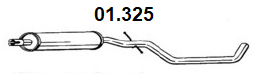 AG & NOVAK 01.325 - Centre Muffler