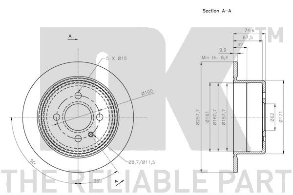 NK 201573 Brake Disc