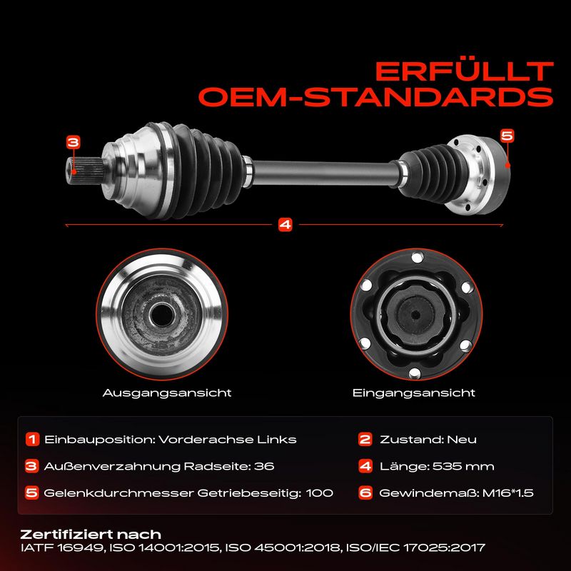 Frankberg 5481FB0010208 Drive Shaft