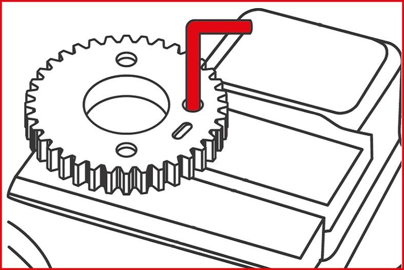 KS TOOLS 400.0950 Paskirstymo velenėlių fiksatoriai