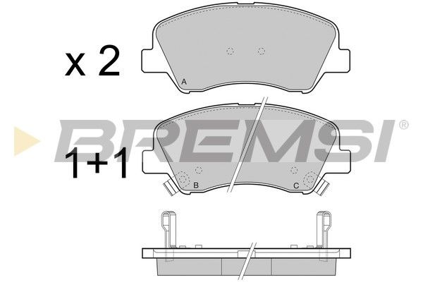 Гальмівні колодки пер. Kia Rio/Hyundai i30 11- (mando)