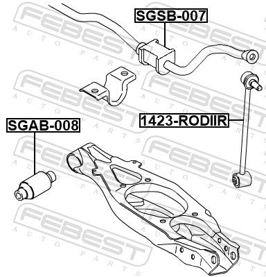 Stabilisaator, Stabilisaator, FEBEST 1423-RODIIR