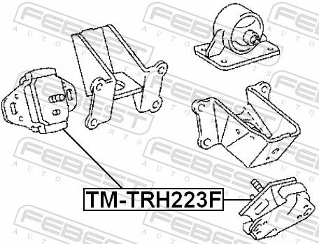 FEBEST TM-TRH223F Mounting, engine