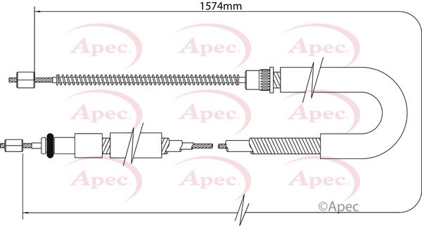 APEC Cable Pull, parking brake CAB1336