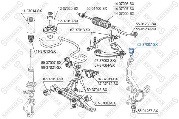 STELLOX 52-37007-SX Ball Joint
