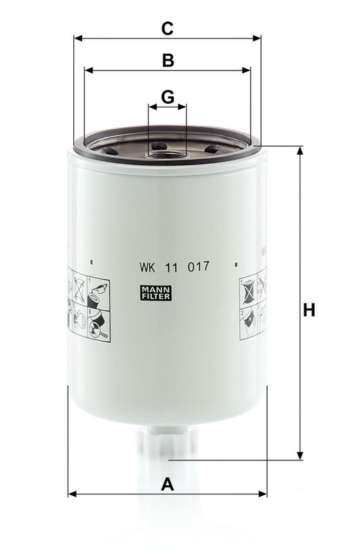 MANN-FILTER WK11017 Fuel Filter