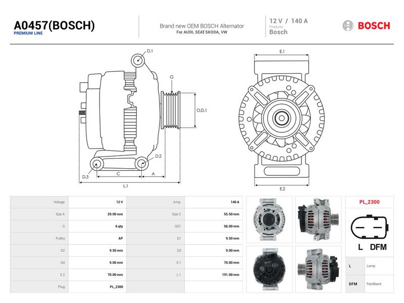 OEM код товара: 06D903016A