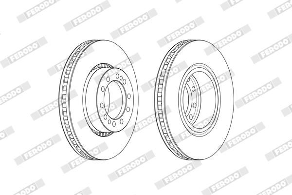 Disque+de+frein FERODO FCR374A