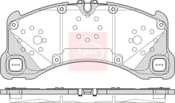 APEC Brake Pad Set, disc brake PAD2411