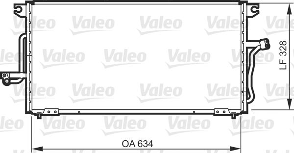 VALEO Condensor, airconditioning 818081