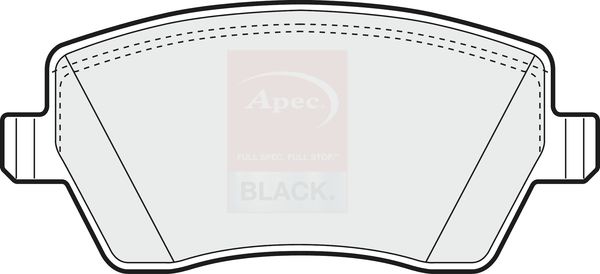APEC Brake Pad Set, disc brake PAD1312B