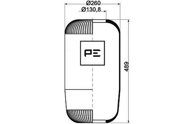 PE Automotive rugótömb, légrugózás 084.091-70A