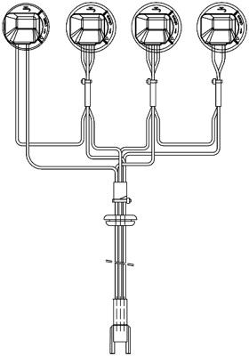 Комплект кабелів, основна фара, Hella 8KA155372-001