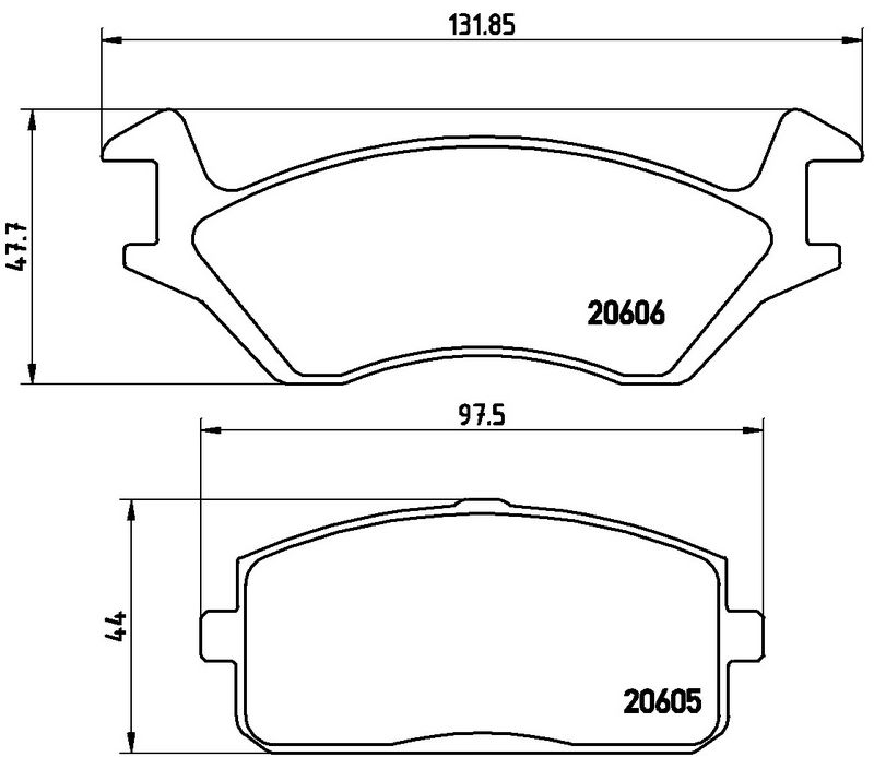 BREMBO P83004 Brake Pad Set, disc brake