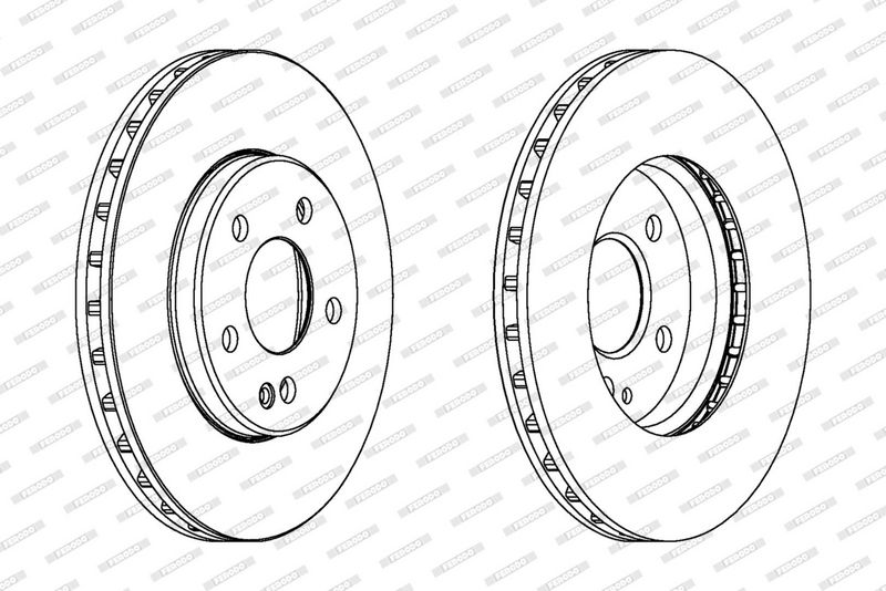 FERODO Disque de frein DDF1316
