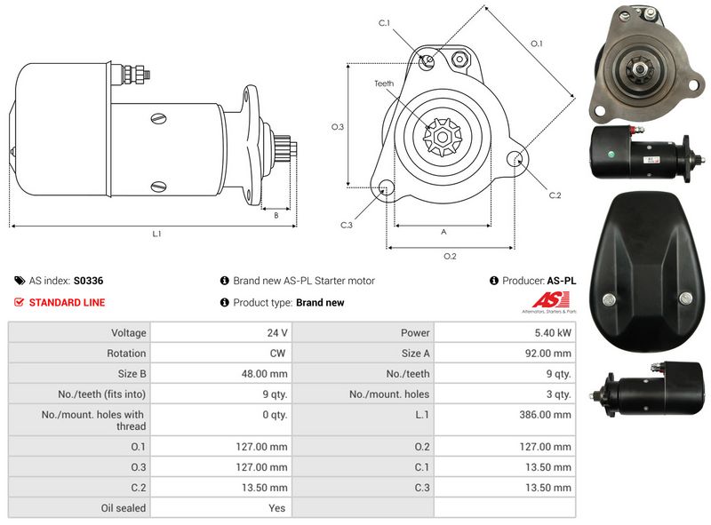 AS-PL S0336 Starter