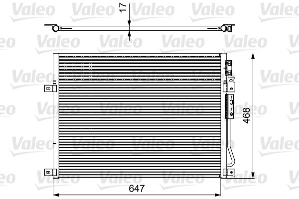 VALEO kondenzátor, klíma 814086