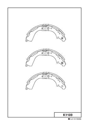MK Kashiyama K1189 - Brake Pad Set