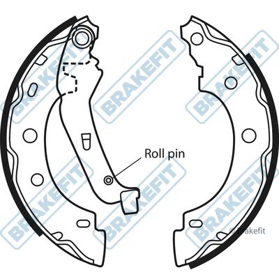 APEC Brake Shoe Set BSH1017