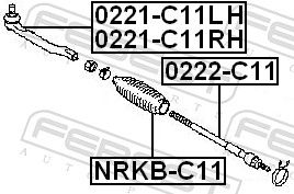 FEBEST NRKB-C11 Bellow, steering