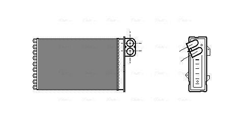 AVA QUALITY COOLING Hőcserélő, belső tér fűtés CN6191