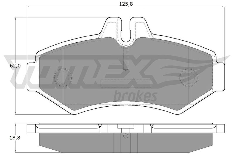 TOMEX Brakes fékbetétkészlet, tárcsafék TX 12-34