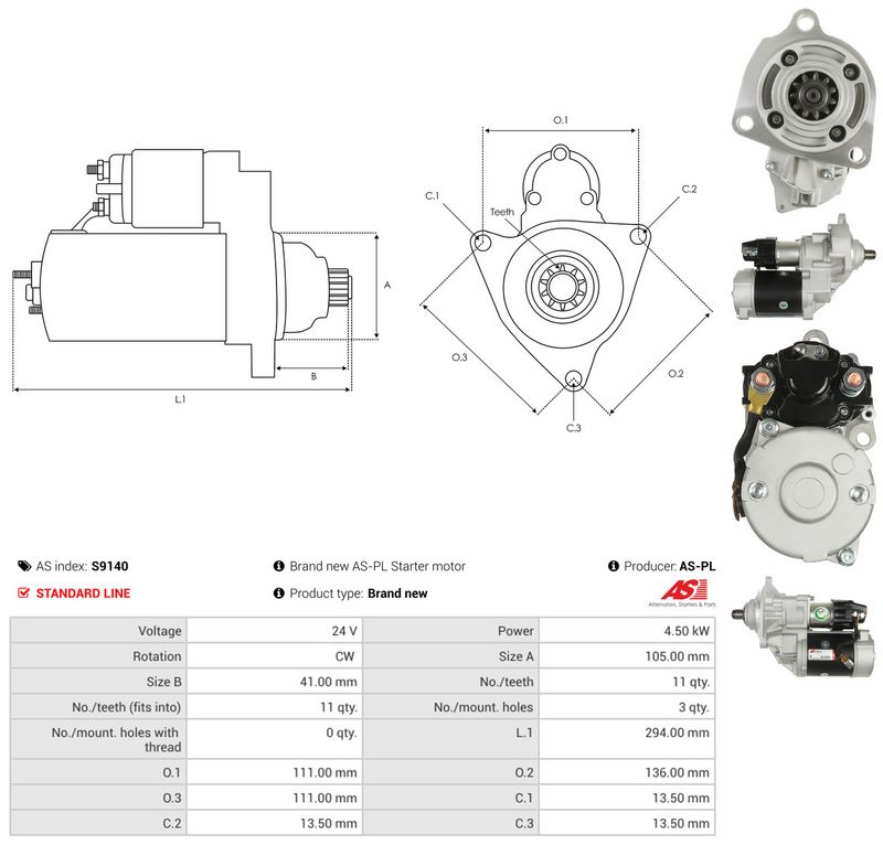 AS-PL S9140 Starter