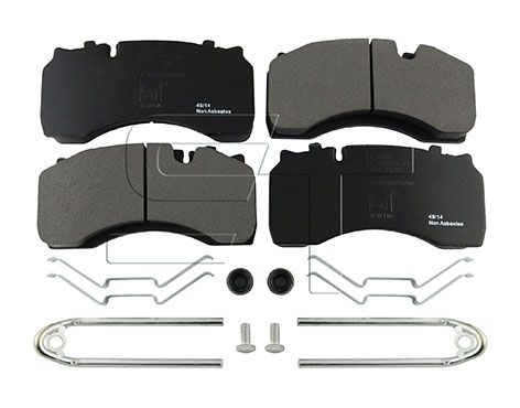 Sada brzdových destiček, kotoučová brzda 03.120.8700.321