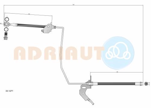 Гальмівний шланг, Adriauto 33.1271