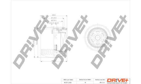 Оливний фільтр, Dr!Ve+ DP1110.11.0272