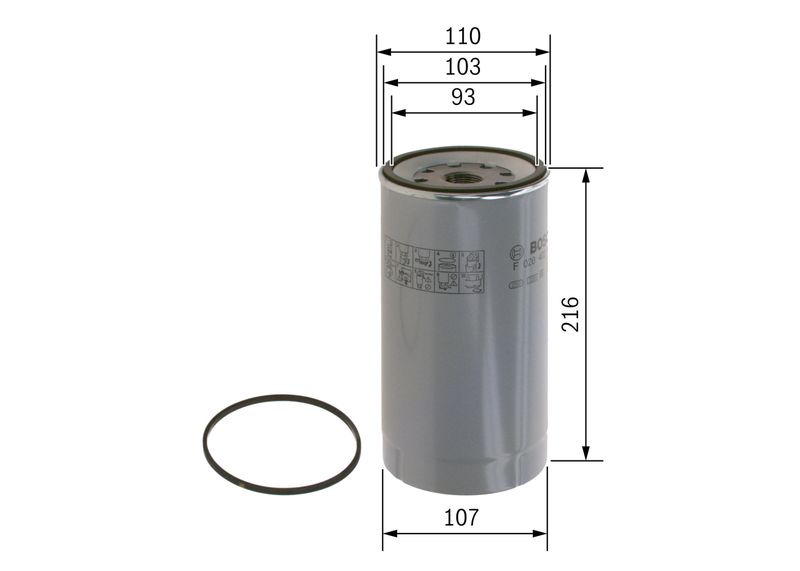 BOSCH F 026 402 143 Fuel Filter